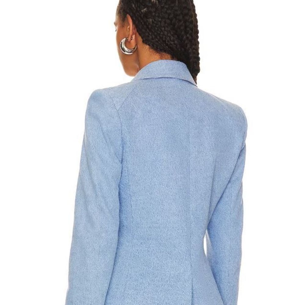 Veronica Beard Miller Dickey Double-breasted Denim Dickey Jacket, Hot! Size 0 - Picture 4 of 15
